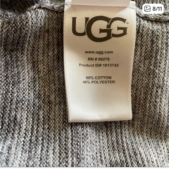 Ugg Willa Zip-up Hoodie in Charcoal Heather Large - Picture 2 of 3